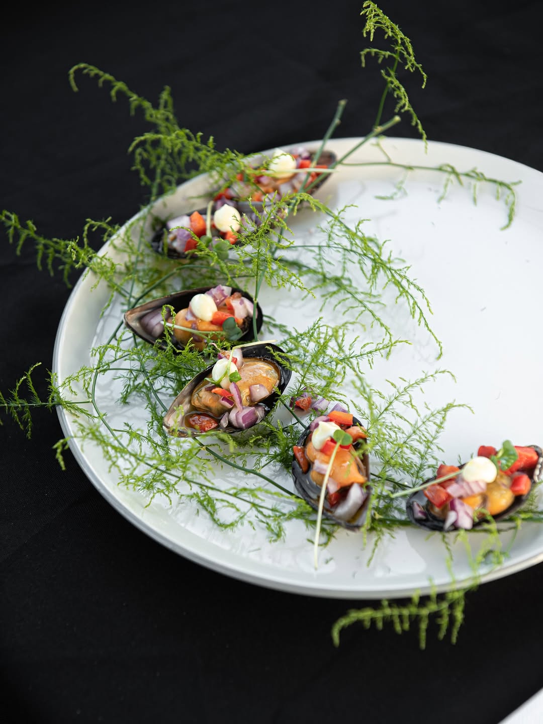 Mejillones con hierbas